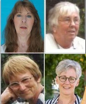 Margot Mendel, Helga Caspers, Annelie Feder und Ulrike Jürgensen