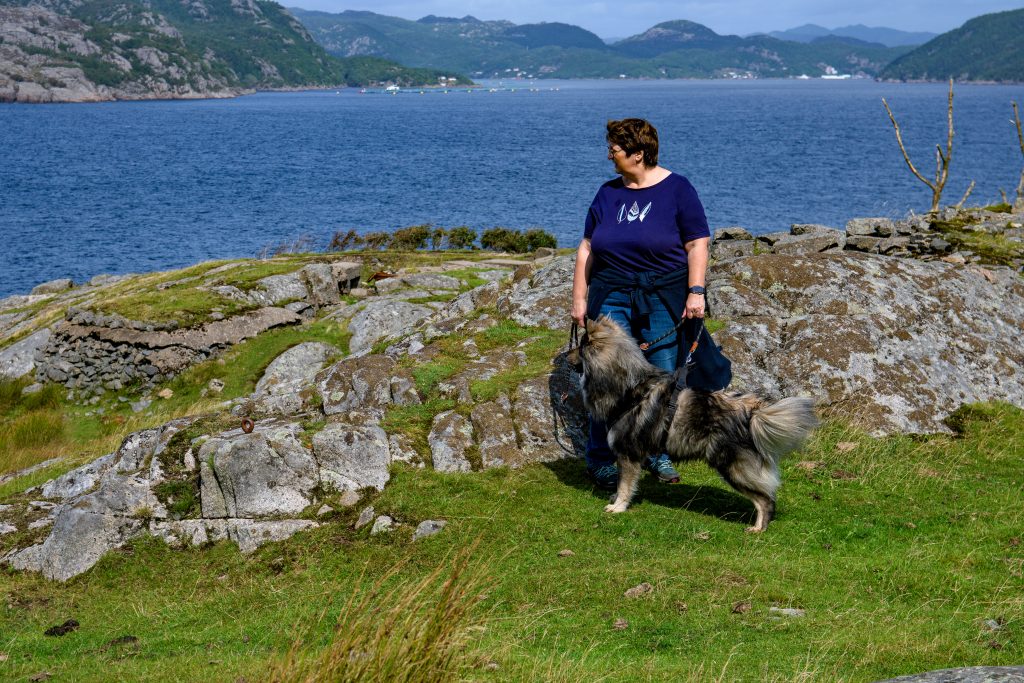 Mit Frauchen und Aussicht